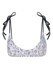 Anacapa Top in white print — Sands Swim swimwear